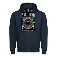 Navy floyd Zipper Hoodie - artisFamous
