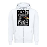 White floyd Zipper Hoodie - artisFamous