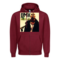 Burgundy dmx Zipper Hoodie - artisFamous