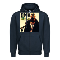 Navy dmx Zipper Hoodie - artisFamous