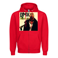 Red dmx Zipper Hoodie - artisFamous