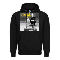 Black rowyco Zipper Hoodie - artisFamous
