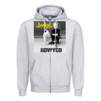 Heather Grey rowyco Zipper Hoodie - artisFamous
