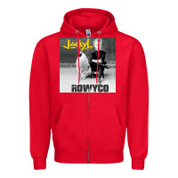 Red rowyco Zipper Hoodie - artisFamous