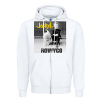 White rowyco Zipper Hoodie - artisFamous