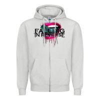 Dove Grey falling in reverse ban drock Zipper Hoodie - artisFamous