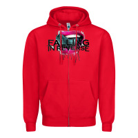 Red falling in reverse ban drock Zipper Hoodie - artisFamous