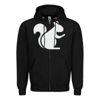Black squirrel Zipper Hoodie - artisFamous