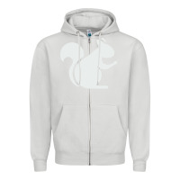 Dove Grey squirrel Zipper Hoodie - artisFamous