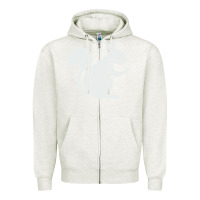 Oatmeal Heather squirrel Zipper Hoodie - artisFamous