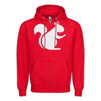 Red squirrel Zipper Hoodie - artisFamous