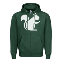Sports Green squirrel Zipper Hoodie - artisFamous