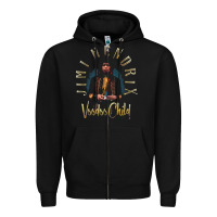 Black jimi hendrix Zipper Hoodie - artisFamous