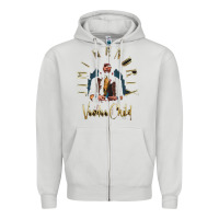 Dove Grey jimi hendrix Zipper Hoodie - artisFamous