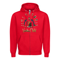 Red jimi hendrix Zipper Hoodie - artisFamous