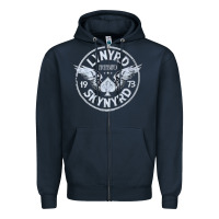 Navy linyrd skynyrd Zipper Hoodie - artisFamous