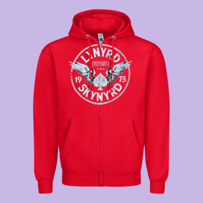 Linyrd Skynyrd Zipper Hoodie Designed By Artisfamous