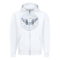 White linyrd skynyrd Zipper Hoodie - artisFamous