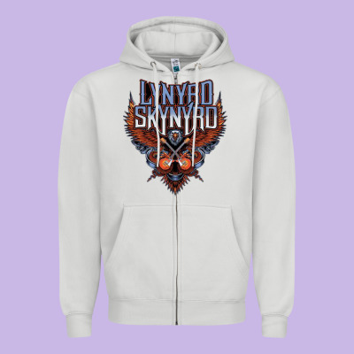 Linyrd Skynyrd Zipper Hoodie Designed By Artisfamous