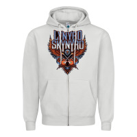 Dove Grey linyrd skynyrd Zipper Hoodie - artisFamous