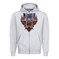 Heather Grey linyrd skynyrd Zipper Hoodie - artisFamous