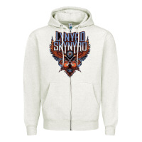 Oatmeal Heather linyrd skynyrd Zipper Hoodie - artisFamous
