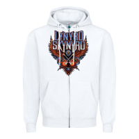 White linyrd skynyrd Zipper Hoodie - artisFamous