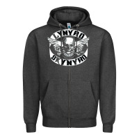 Charcoal Heather linyrd skynyrd Zipper Hoodie - artisFamous