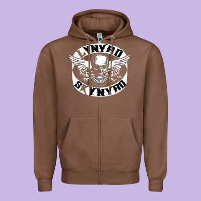Linyrd Skynyrd Zipper Hoodie Designed By Artisfamous
