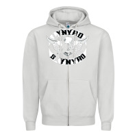Dove Grey linyrd skynyrd Zipper Hoodie - artisFamous