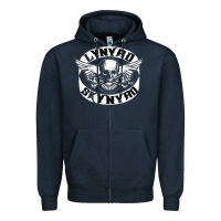 Navy linyrd skynyrd Zipper Hoodie - artisFamous