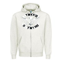 Oatmeal Heather linyrd skynyrd Zipper Hoodie - artisFamous
