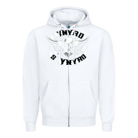 White linyrd skynyrd Zipper Hoodie - artisFamous