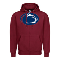 Burgundy nittany lions Zipper Hoodie - artisFamous