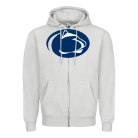 Dove Grey nittany lions Zipper Hoodie - artisFamous