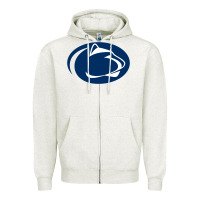 Oatmeal Heather nittany lions Zipper Hoodie - artisFamous