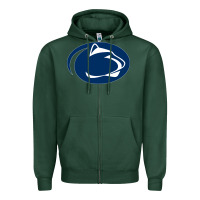 Sports Green nittany lions Zipper Hoodie - artisFamous
