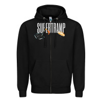 Black supertramp Zipper Hoodie - artisFamous
