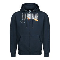 Navy supertramp Zipper Hoodie - artisFamous