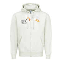 Oatmeal Heather supertramp Zipper Hoodie - artisFamous