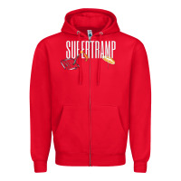 Red supertramp Zipper Hoodie - artisFamous