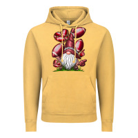 Vintage Mustard American Football Gnome Vintage Hoodie - CowhideDigitalArt