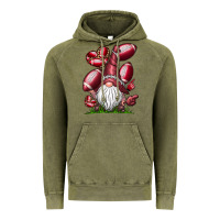 Vintage Olive American Football Gnome Vintage Hoodie - CowhideDigitalArt
