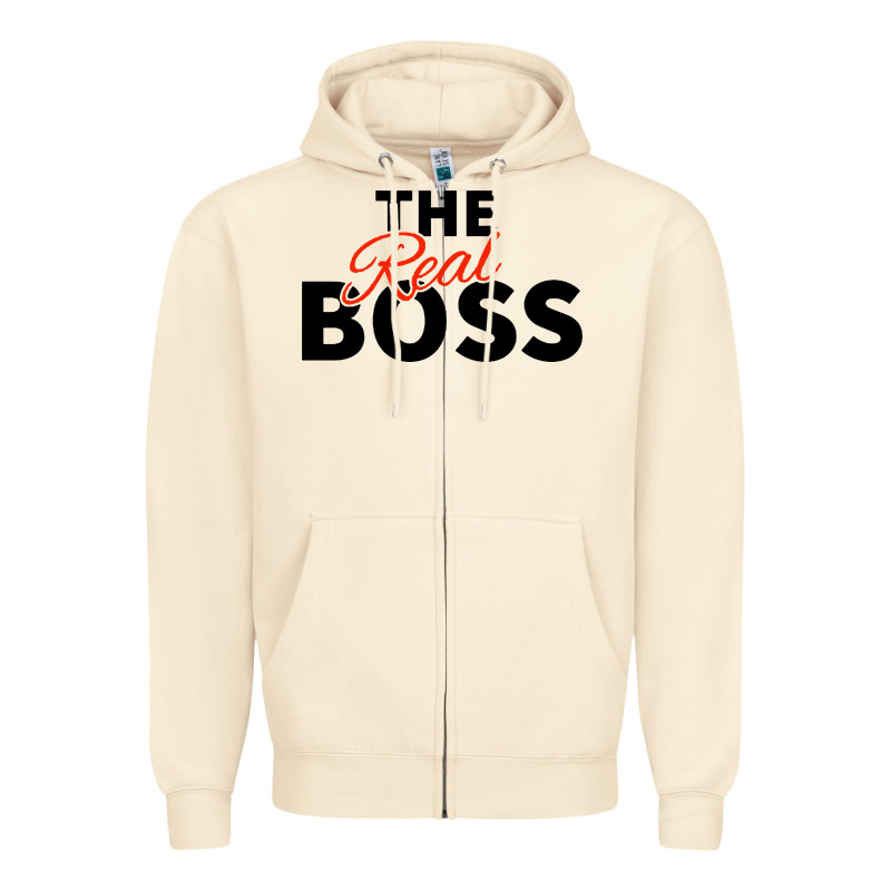 The Real Boss Matching Couple Zipper Hoodie by artisFamous | Teevron