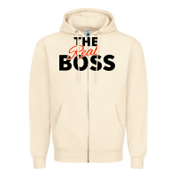 Sandshell the real boss matching couple Zipper Hoodie - artisFamous