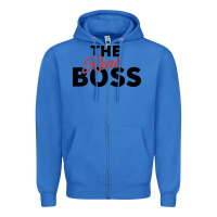 True Royal the real boss matching couple Zipper Hoodie - artisFamous