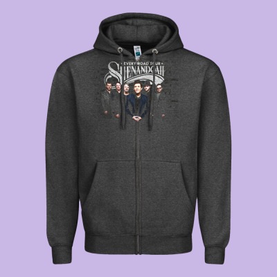 Shenandoah Zipper Hoodie Designed By Artisfamous