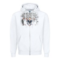 White shenandoah Zipper Hoodie - artisFamous