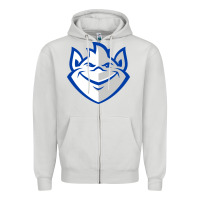 Dove Grey saint louis billikens Zipper Hoodie - artisFamous