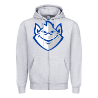 Heather Grey saint louis billikens Zipper Hoodie - artisFamous